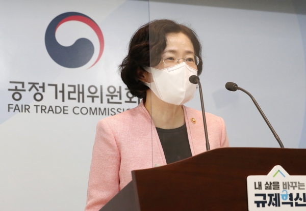 조성욱 공정거래위원장이 지난 8일 세종정부청사에서 진행된 취임 1주년 간담회에서 발언하고 있다. 사진=연합뉴스