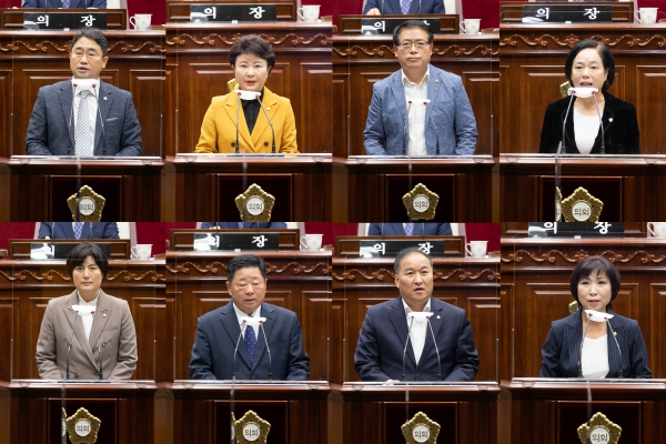 서울시 강서구의회는 16일 제275회 임시회 2차 본회의를 열어 8명의 의원이 구정 주요현안에 대한 구정질문을 실시했다. 답변은 19일 열리는 3차 본회의에서 집행부로부터 청취할 예정이다. 사진=강서구의회 제공