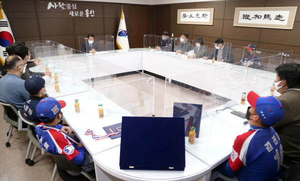처인-기흥-수지 리틀야구단 격려