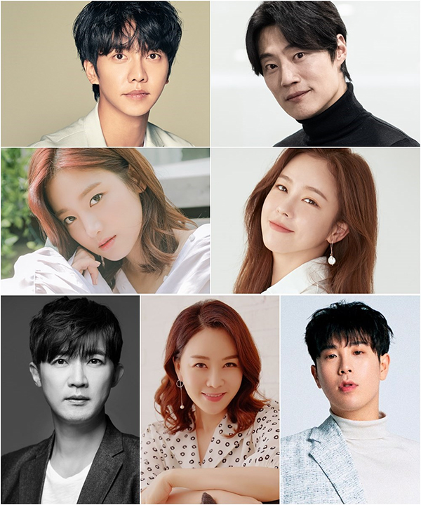 tvN 새 드라마 '마우스' 출연진_(위 왼쪽부터 순서대로) 이승기, 이희준, 박주현, 경수진, 안재욱, 김정난, 표지훈. 사진제공 = 후크엔터테인먼트, BH엔터테인먼트, 935엔터테인먼트, YG엔터테인먼트, 제이블엔터테인먼트, 케이스타엔터테인먼트, KQ엔터테인먼트.