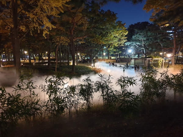 안개천 모습.