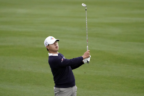 김시우의 3라운드 18번 홀 경기 모습. 사진= 연합뉴스.