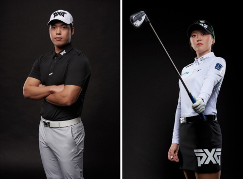 신상훈(왼쪽)과 조아연. 사진= PXG.