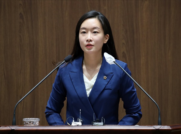 이지윤 의원 5분발언 사진=충남도의회