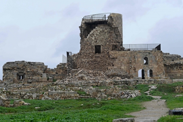 지진으로 일부 파손된 시리아 알레포 고대 성채. 사진=연합뉴스.