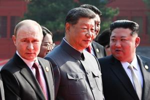 '<b>반미 연대</b>' <b>북중러</b>··· 中 전승절 톈안먼 망루 나란히