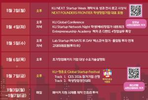 고려대, 창업부터 투자, '2025 KU NEXT Startup Week' 개최 - 뉴스 썸네일 이미지