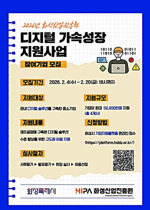 화성산업진흥원, 화성시 중소기업 디지털 혁신 지원한다 - 뉴스 썸네일 이미지