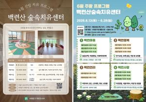 '숲이 건네는 일상의 쉼표' 서대문구 백련산 숲속치유센터 정규 운영 - 뉴스 썸네일 이미지