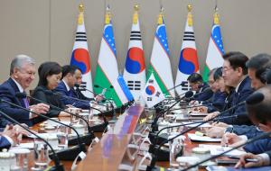 韓-우즈벡, 핵심광물·AI 동맹 강화…13건 협정·MOU 체결